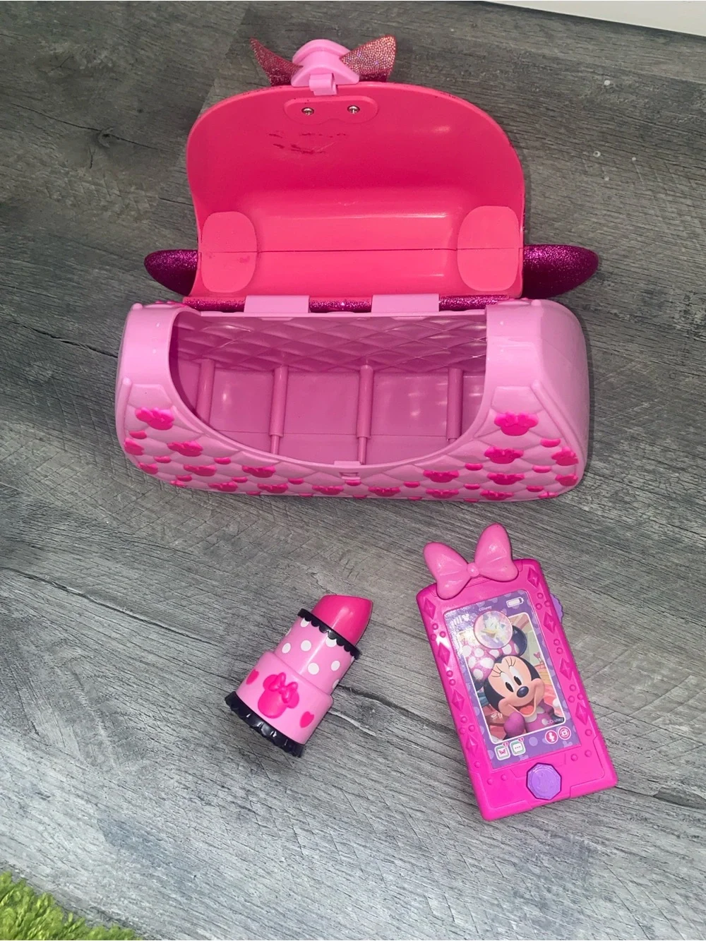 Minnie Mouse Pink Glitter Kids Purse